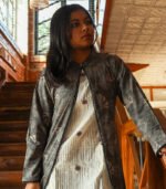 Block Printed Cotton Long Shrug Jacket