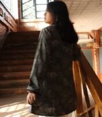 Block Printed Cotton Long Shrug Jacket - Image 7