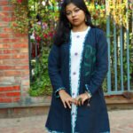 Block Printed Cotton Long Shrug Jacket