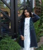 Block Printed Cotton Long Shrug Jacket - Image 2