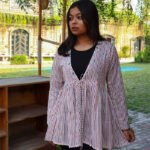 Multicolor Short Printed Shrug